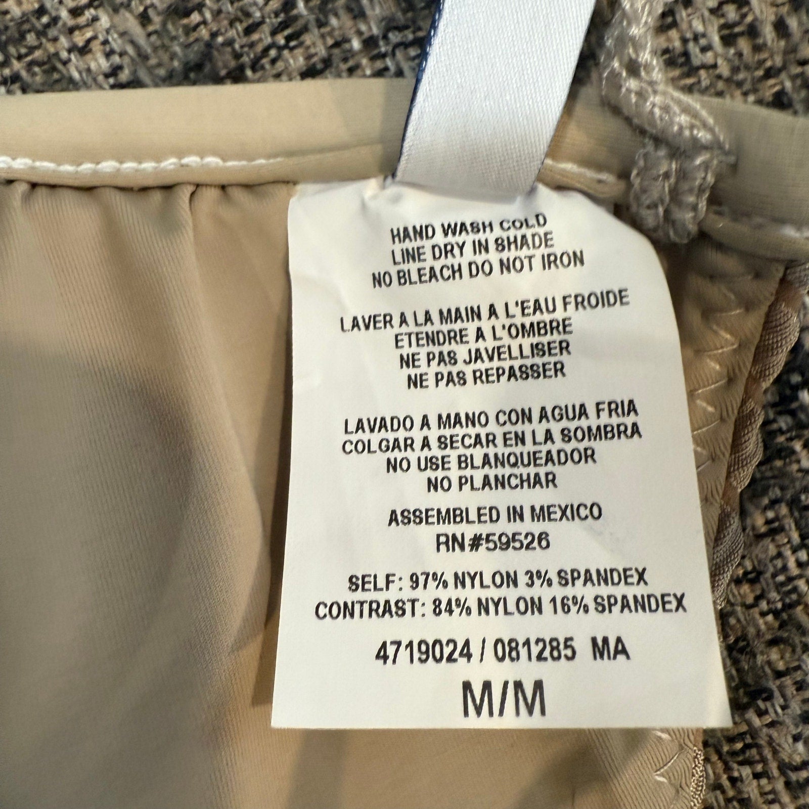 Isabella Rose Maza Triangle Bikini Top In Truffle Sz M NWT