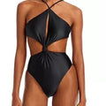 PQ Swim Black Hayden Cut Out One Piece Sz S NWT