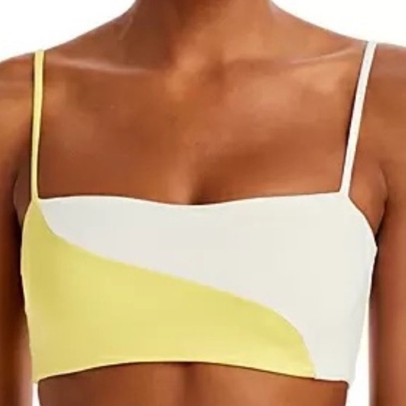 L*Space Yellow Ari Color Block Ari Top Sz S NWT