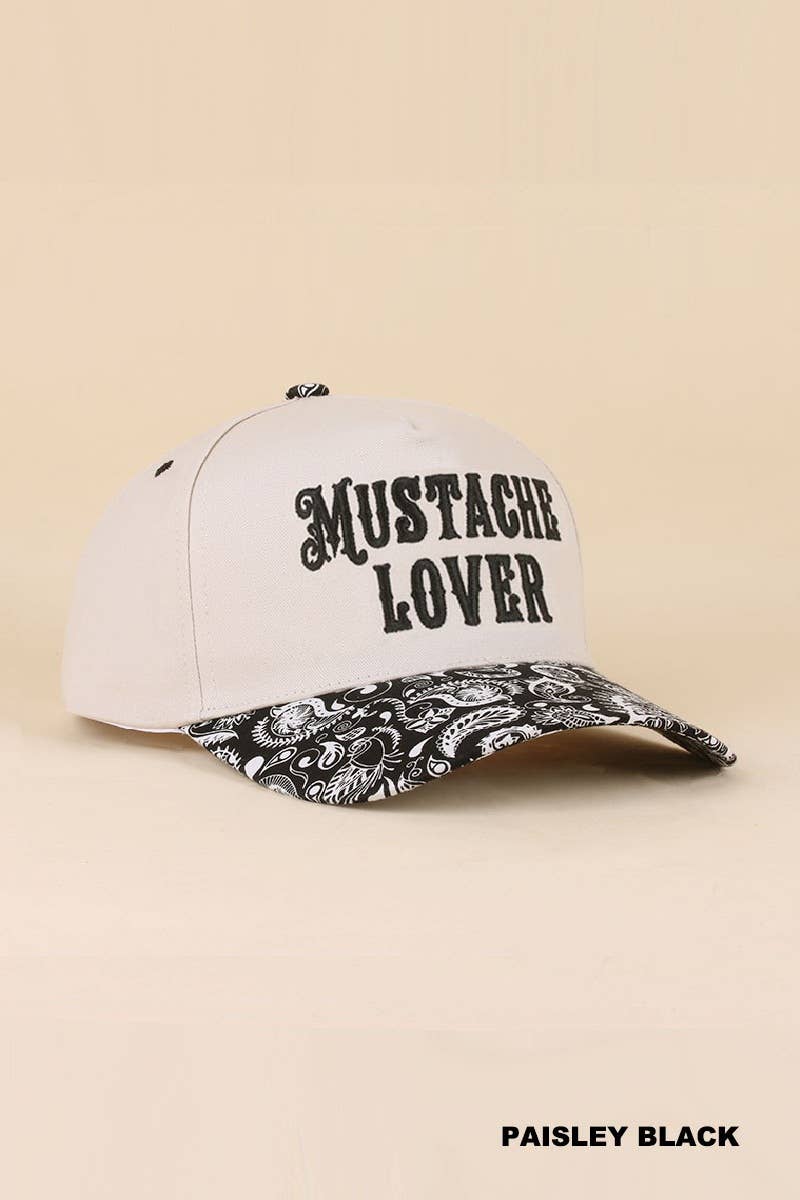 0519 Mustache Lover Two Tone Snapback Hat SI-29862