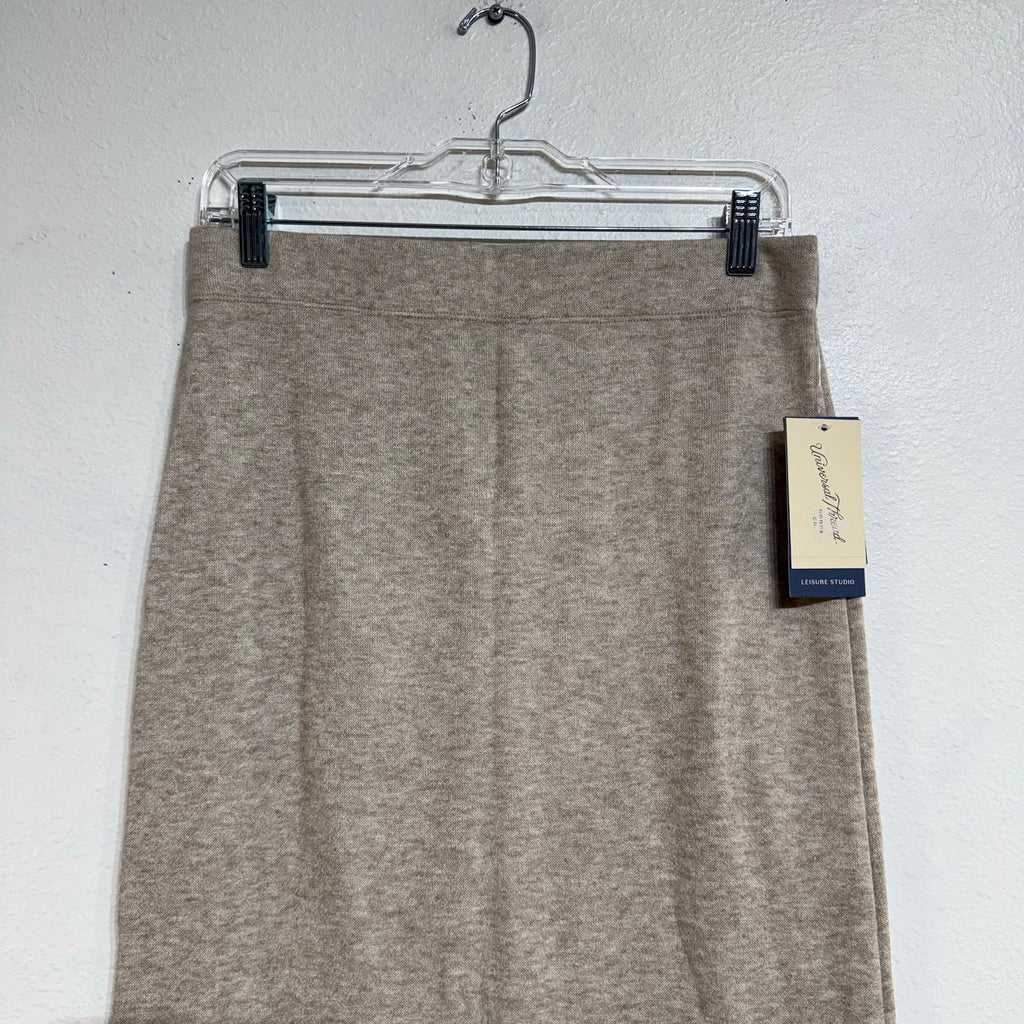 Universal Thread Beige Sweater Knit Maxi Skirt Minimalist Sz M NWT