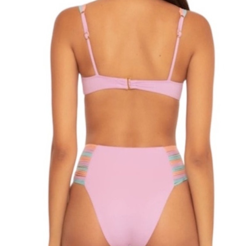Isabella Rose Lavender Lucca Bikini Top Sz D-Cup NWT
