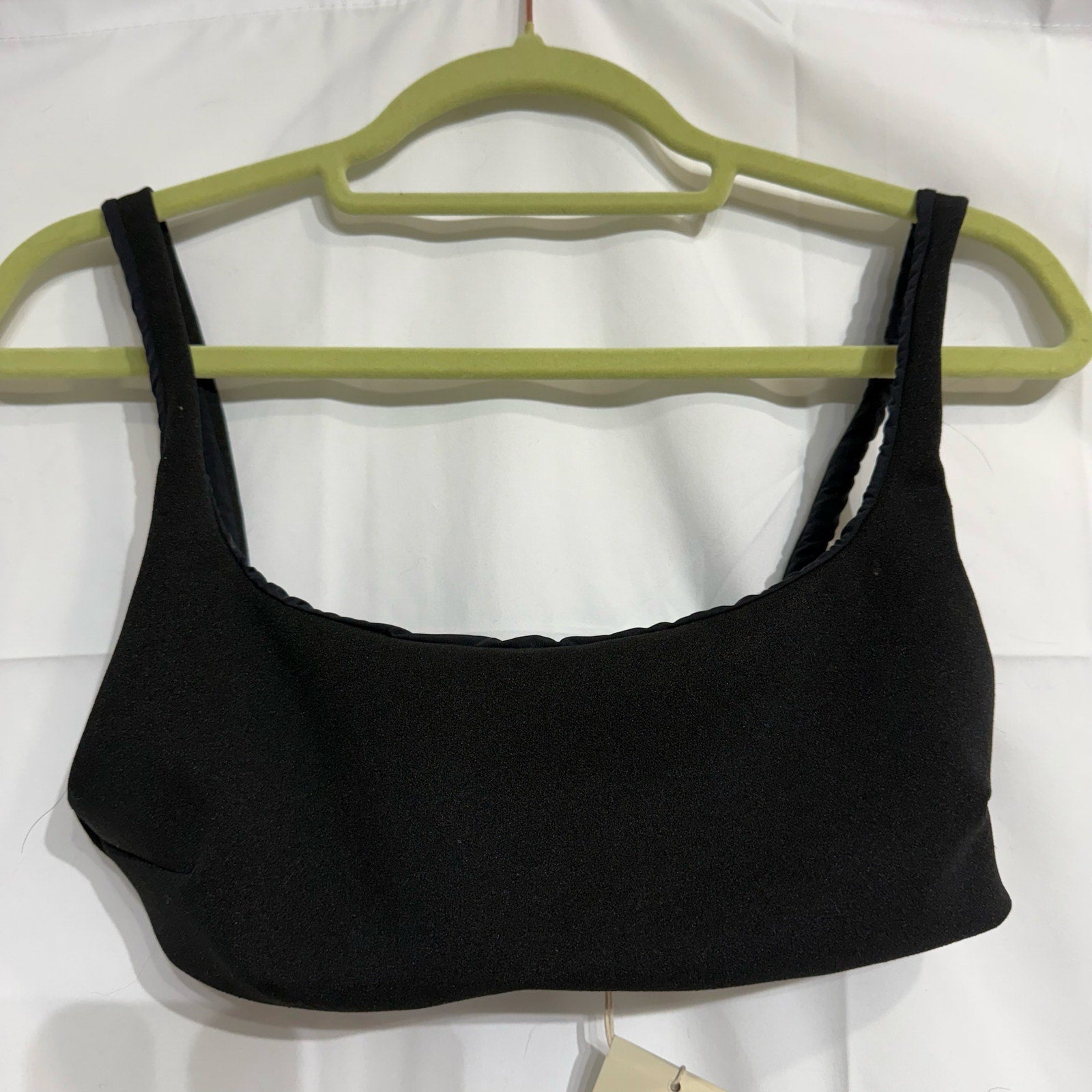 Haight Black Crepe Thidu Bikini Top Sz S NWT