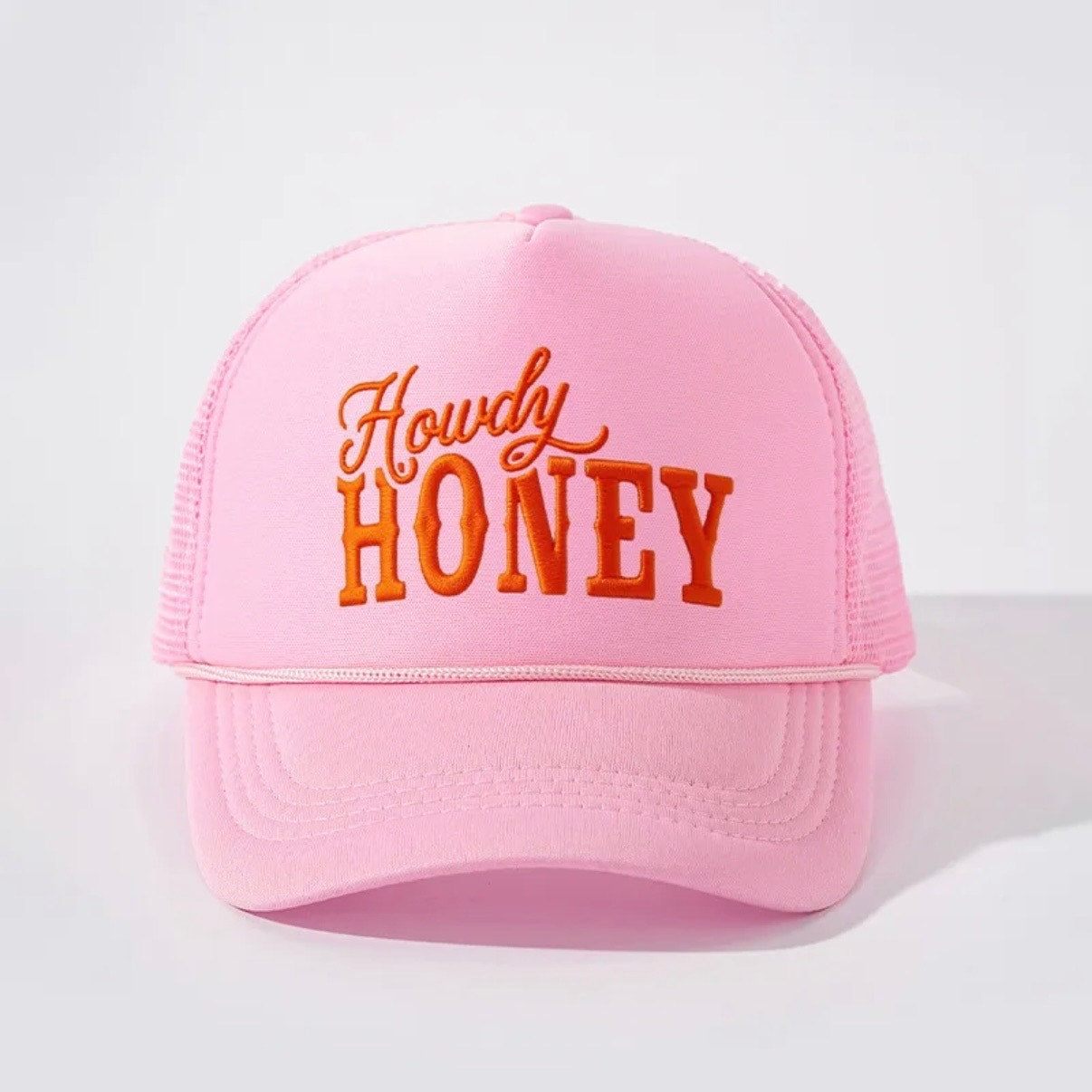 Howdy Honey Pink Western Mesh Snapback Trucker Hat NWOT