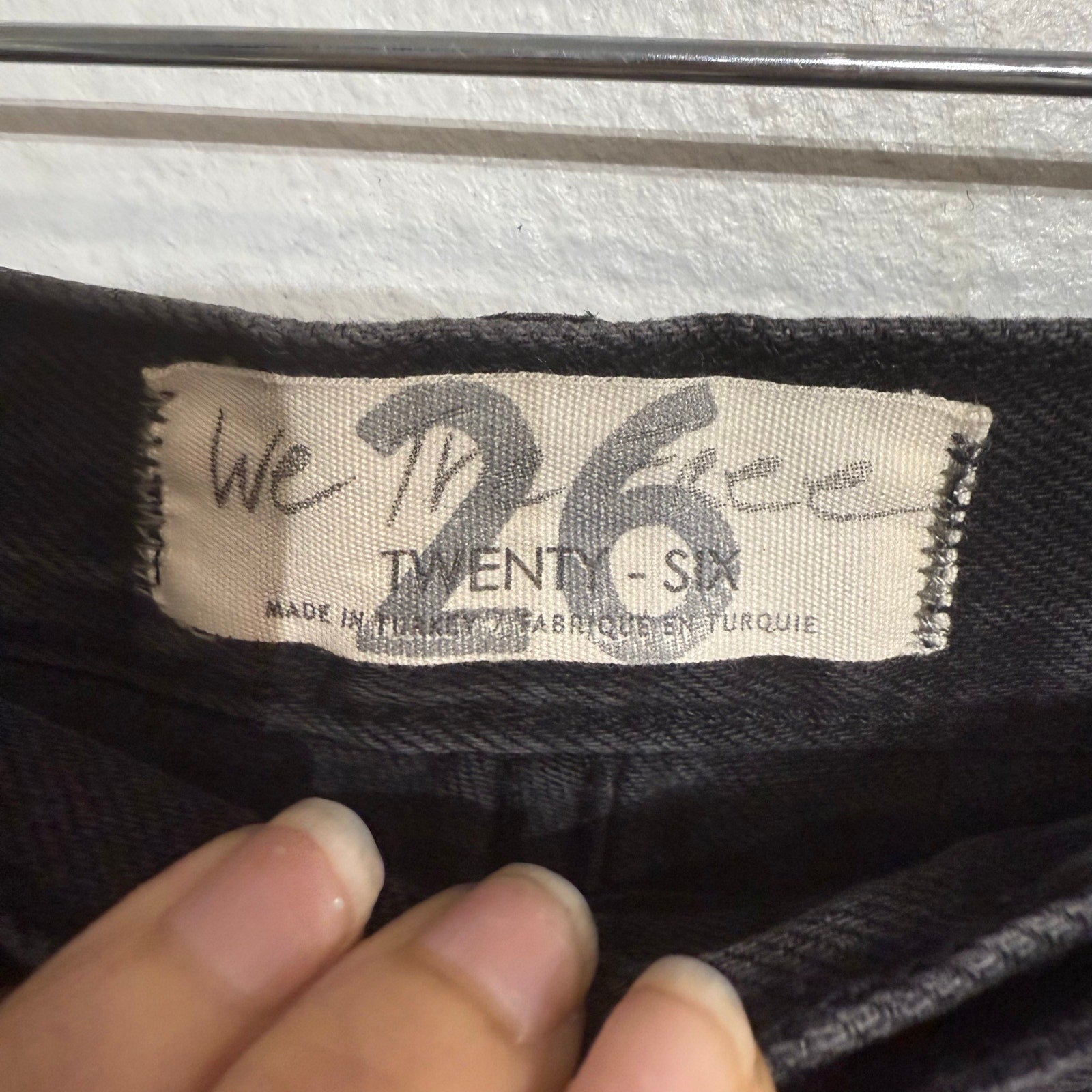 Free People Montero Black Maggie Distressed Shorts Sz 26 NWT