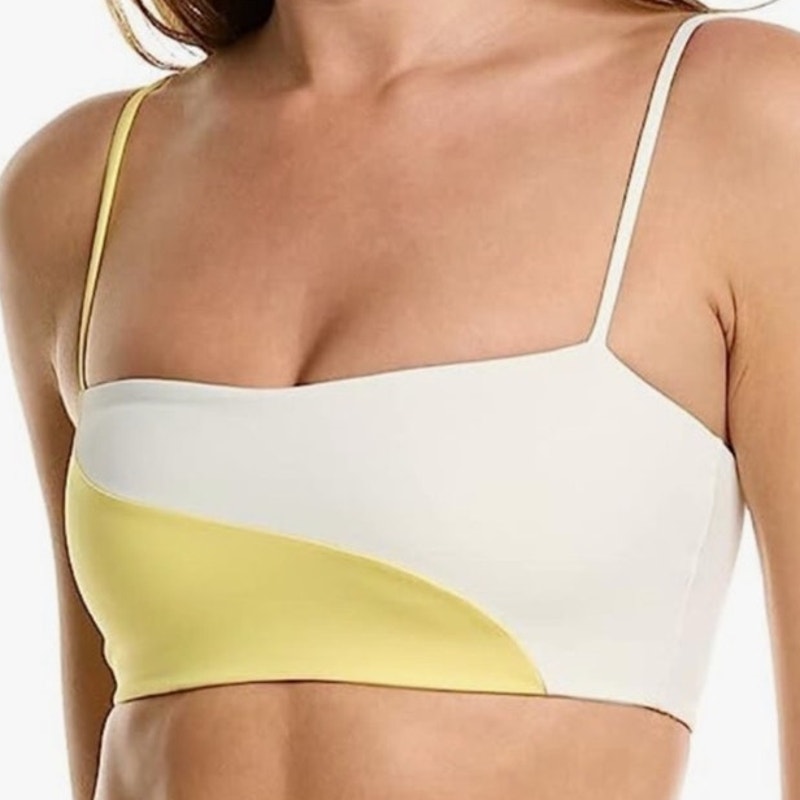 L*Space Yellow Ari Color Block Ari Top Sz M NWT