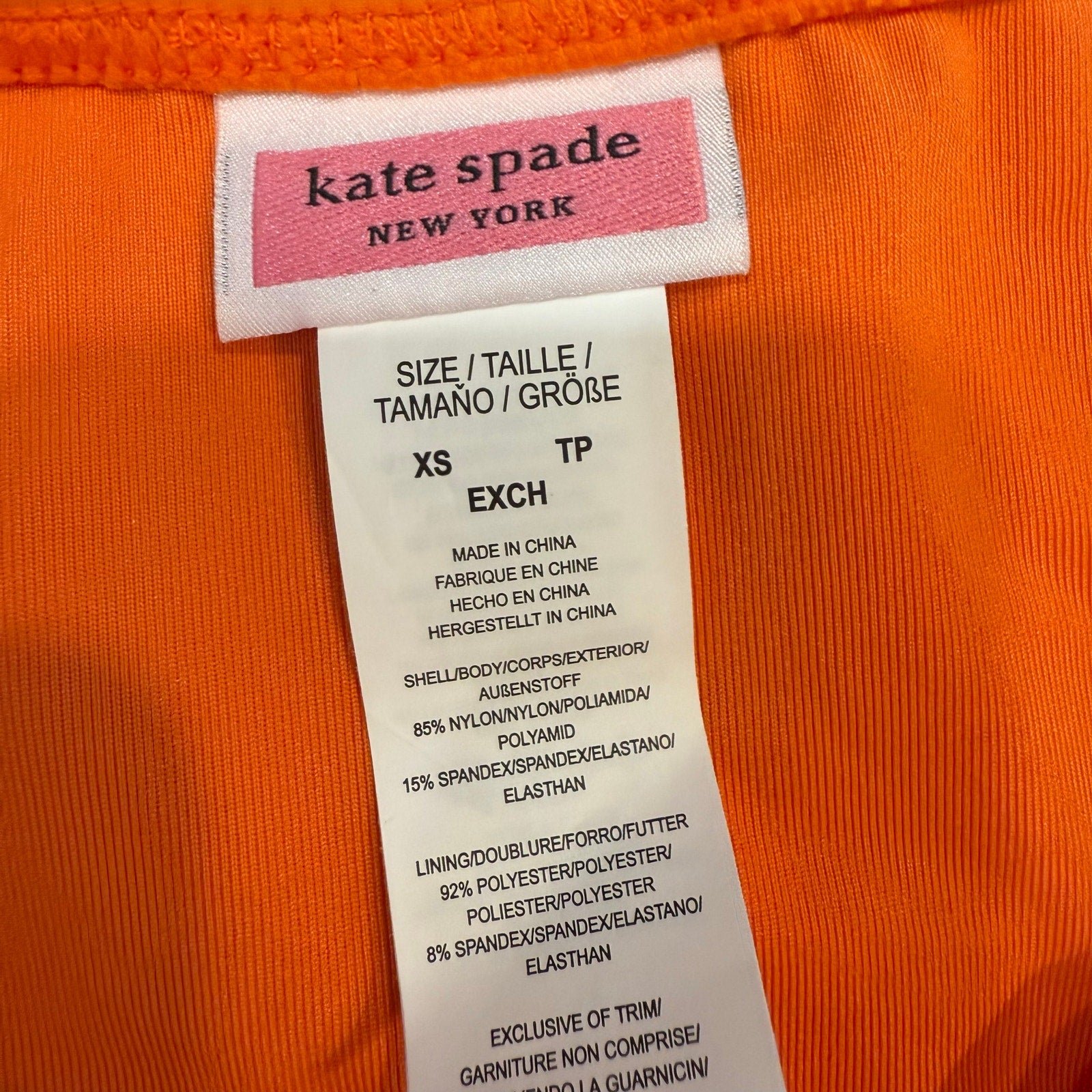 Kate Spade New York Surf Pink O-Ring Bikini Bottoms Sz XS NWT