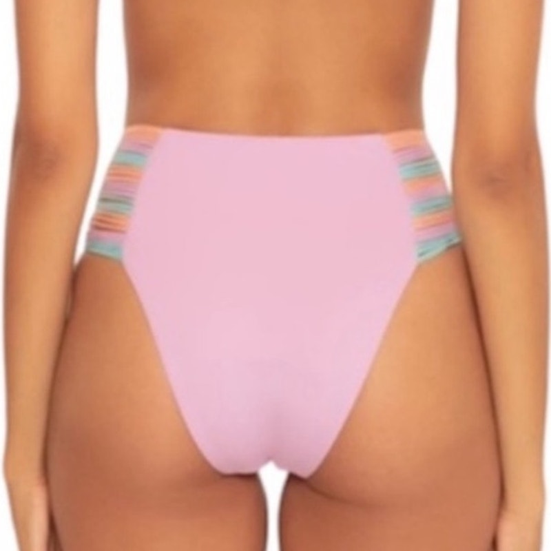 Isabella Rose Lavender Lucca High Waist Bikini Bottom Sz XS NWT