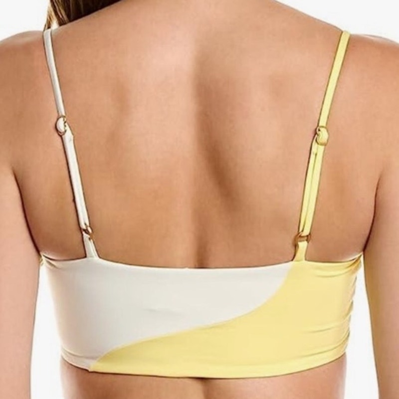 L*Space Yellow Ari Color Block Ari Top Sz S NWT