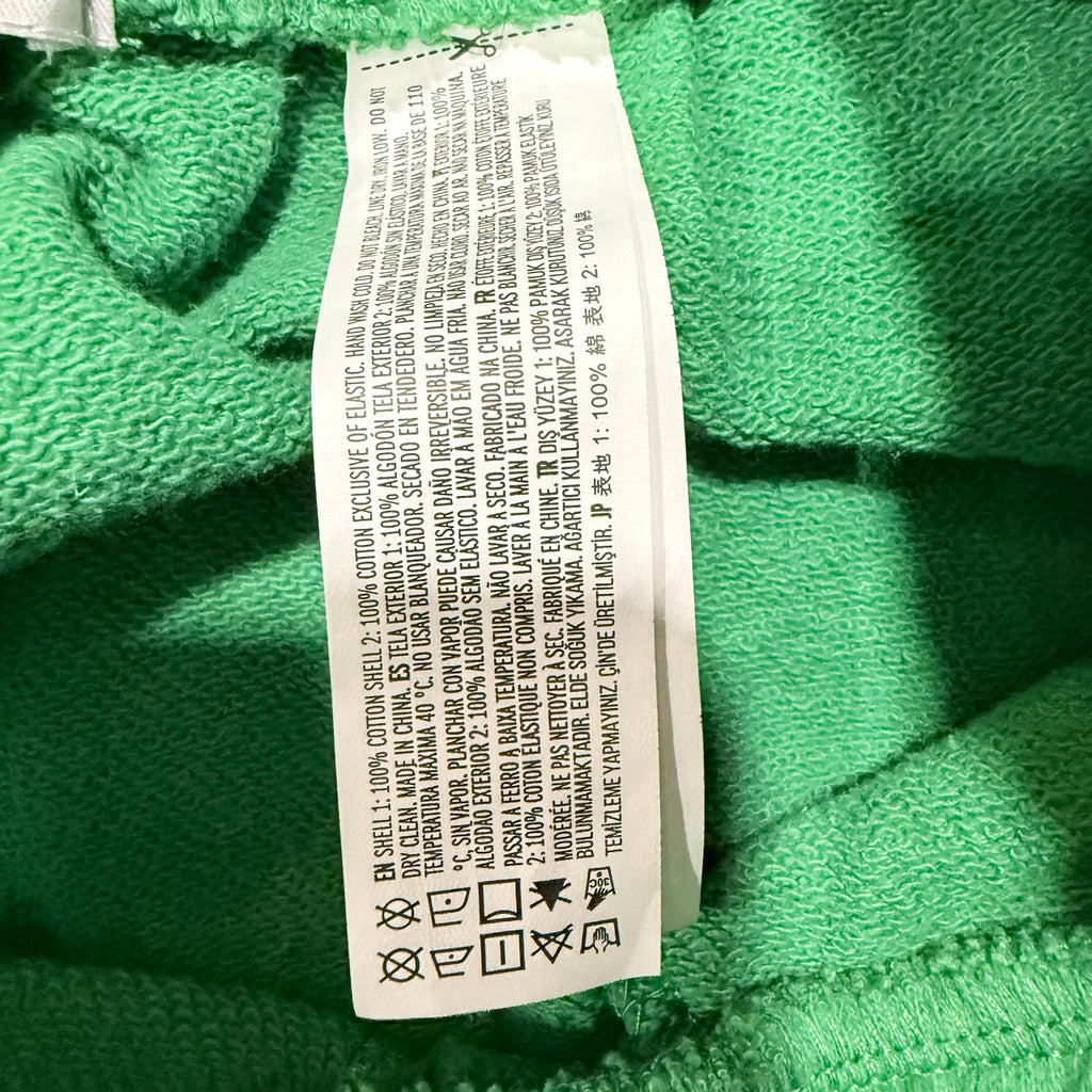 Forever 21 Green Tear Away Wide Leg Track Pants Sz L NWT
