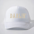 Darlin’ White Western Graphic Adjustable Mesh Trucker Hat NWT