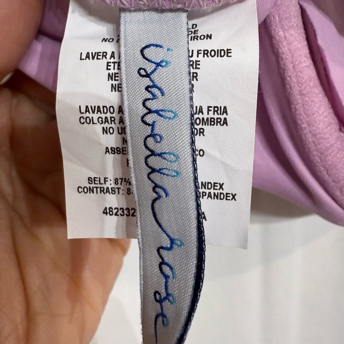 Isabella Rose Lavender Lucca Bikini Top Sz S NWT
