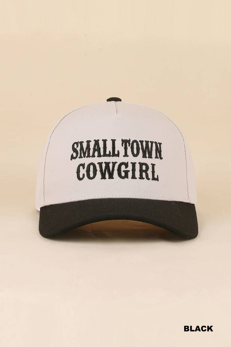 0519 Small Town Cowgirl Two Tone Snapback Hat SI-29853