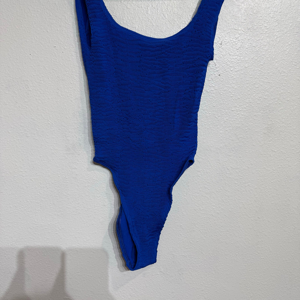 Cleonie Atlantic Blue Bathe MAILOT Low Back One Piece Sz O/S NWT