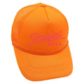 Raisin’ Hell Neon Orange Mesh Trucker Adjustable Snapback Hat NWT