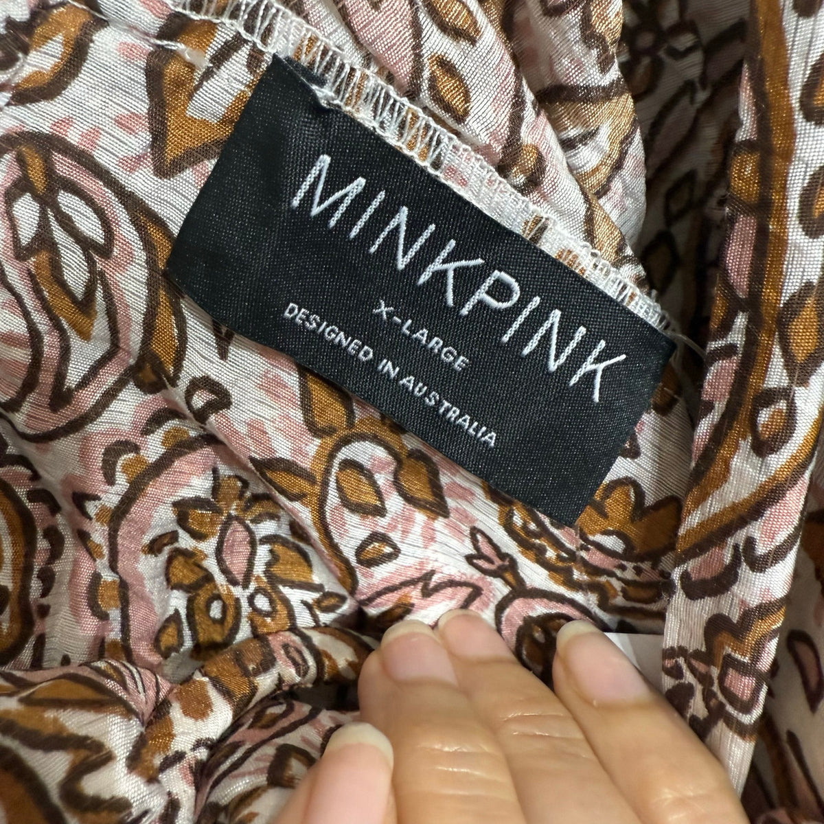 Minkpink Jedda Crop Blouse in Paisley Sz XL NWT