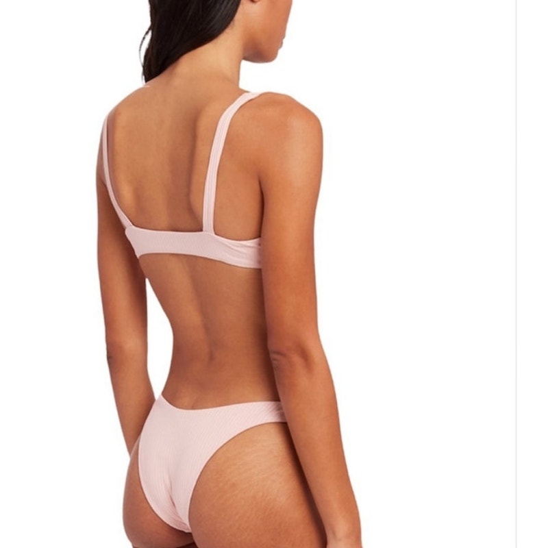 Vitamin A Pink High Leg Bottoms Sz M NWT