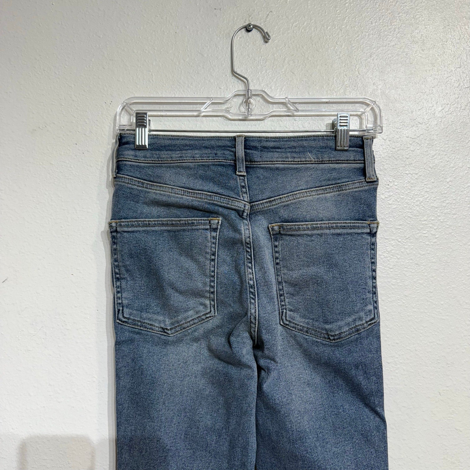 Free People Sierra Blue Raw High Rise Jeggings Sz 27 NWT