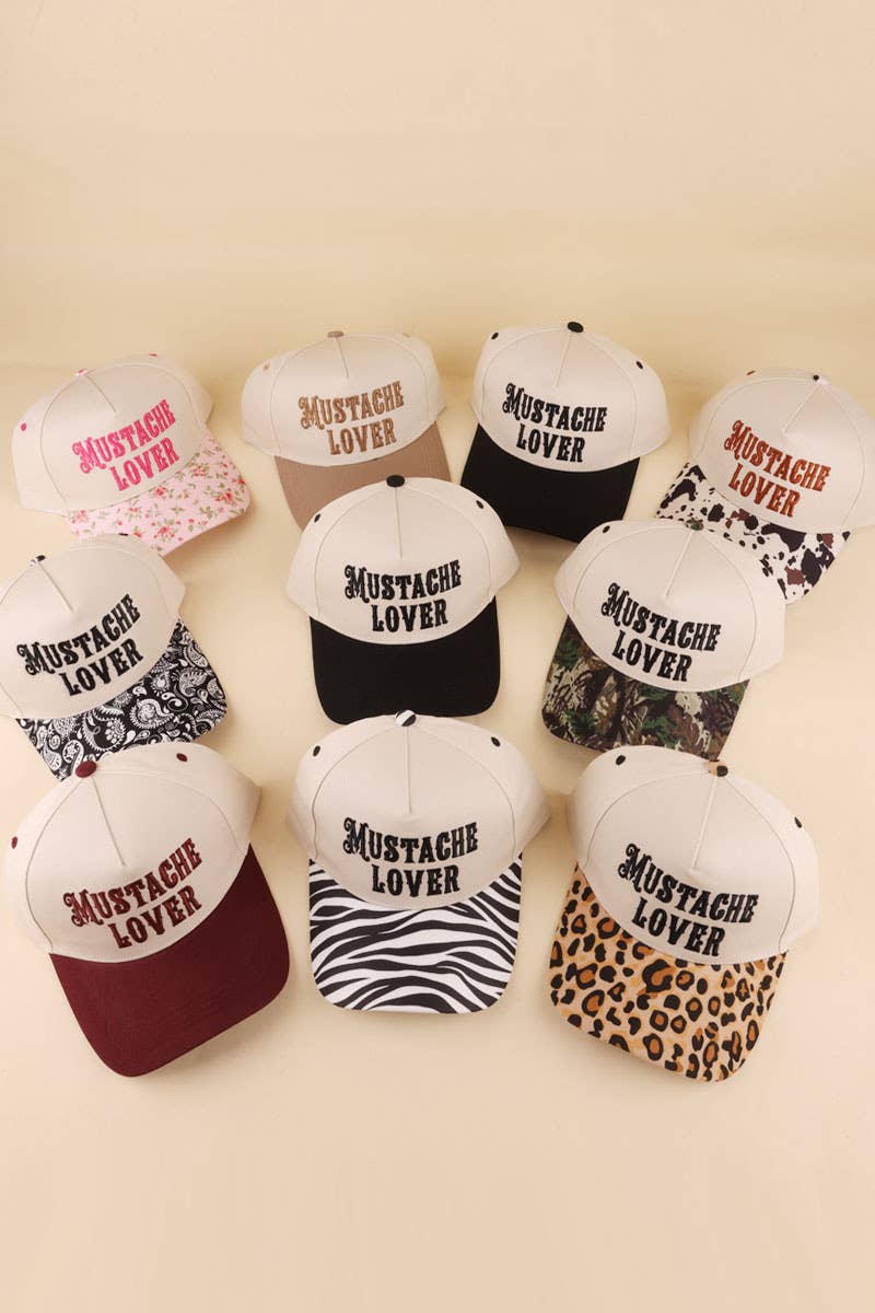 0519 Mustache Lover Two Tone Snapback Hat SI-29862