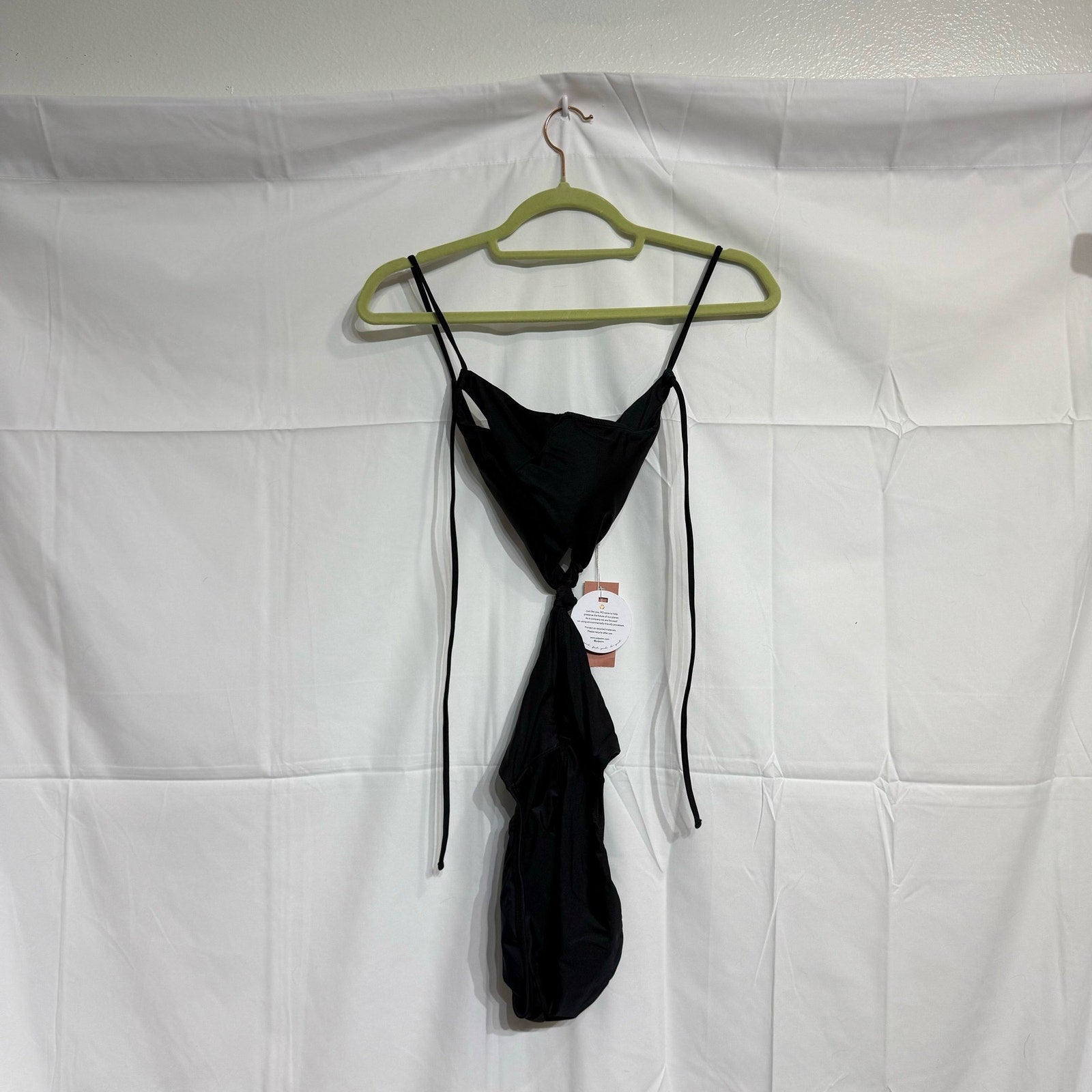 PQ Swim Black Hayden Cut Out One Piece Sz M NWT