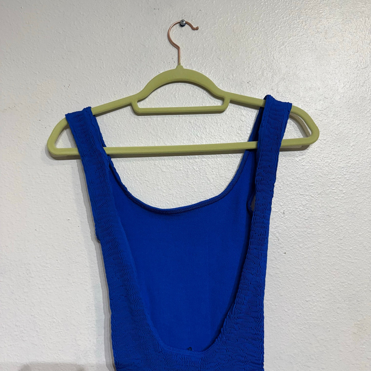 Cleonie Atlantic Blue Bathe MAILOT Low Back One Piece Sz O/S NWT