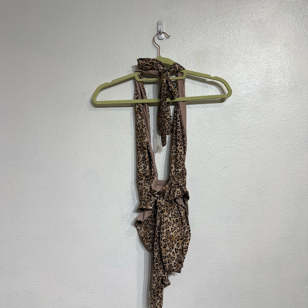 PQ Swim Tan Leopard Alex One Piece Sz M NWT