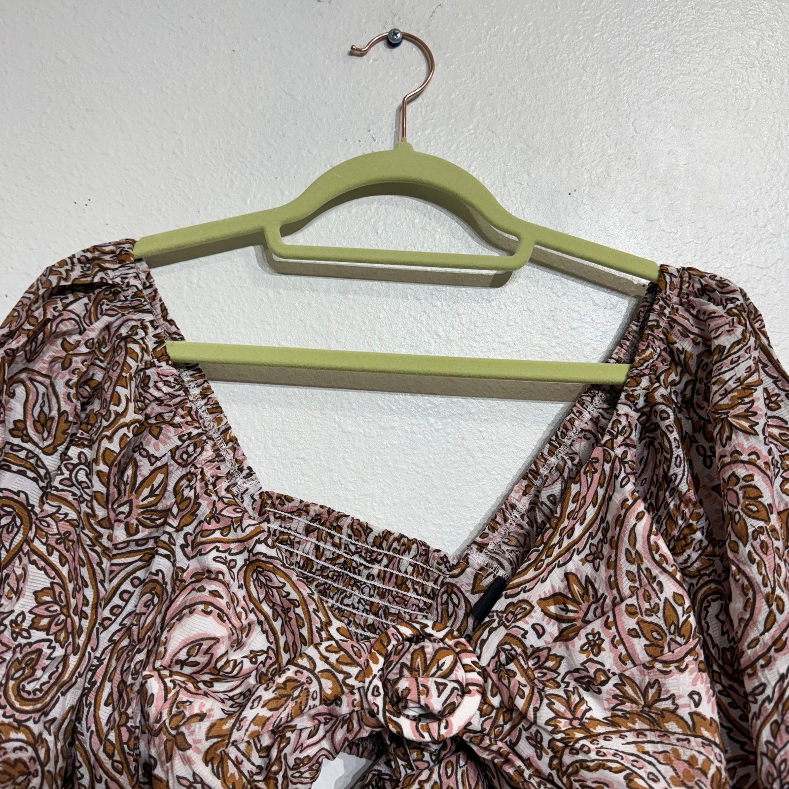 Minkpink Jedda Crop Blouse in Paisley Sz XL NWT