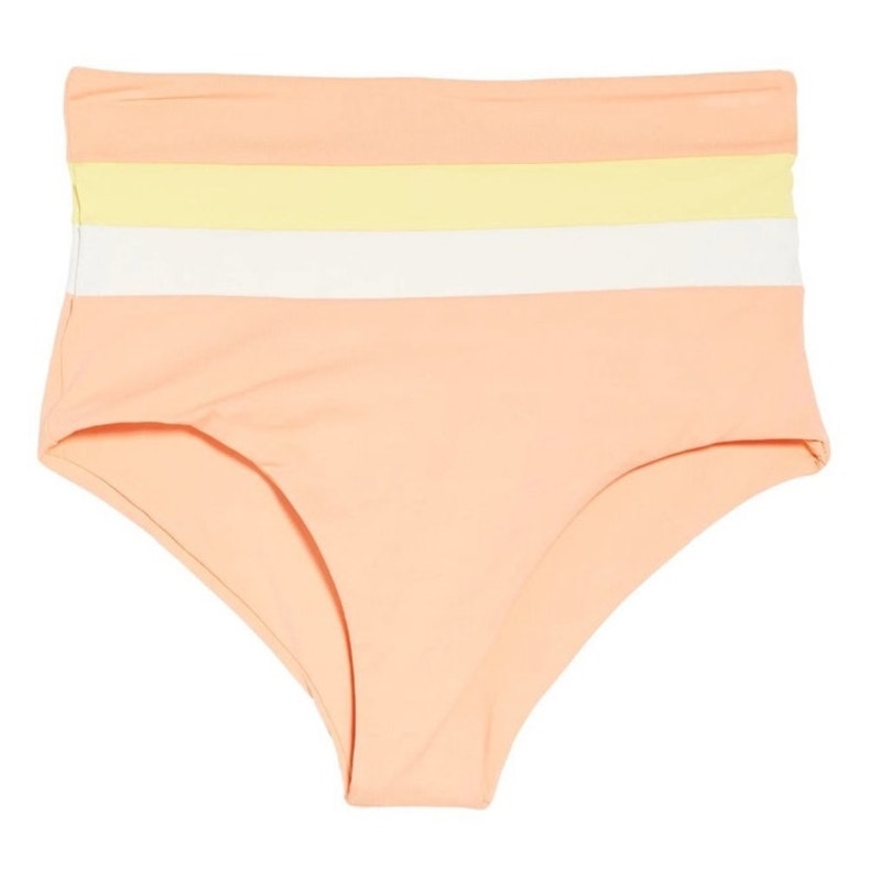 L*space Tangy Lemondrop High Waist  Bikini Bottoms Sz XS NWT