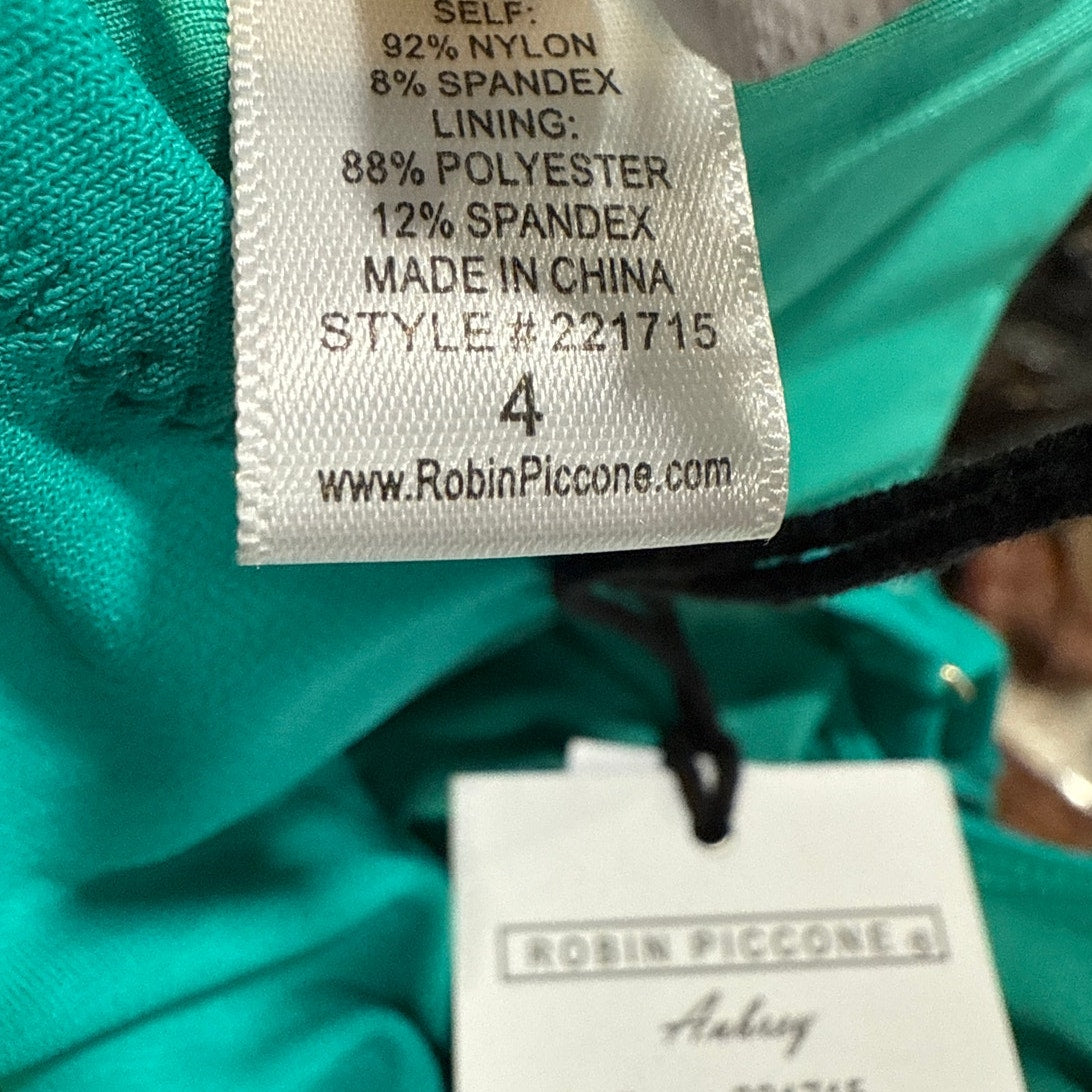 Robin Piccone Iceberg Aubrey Lace Up One Piece Sz 4 NWT