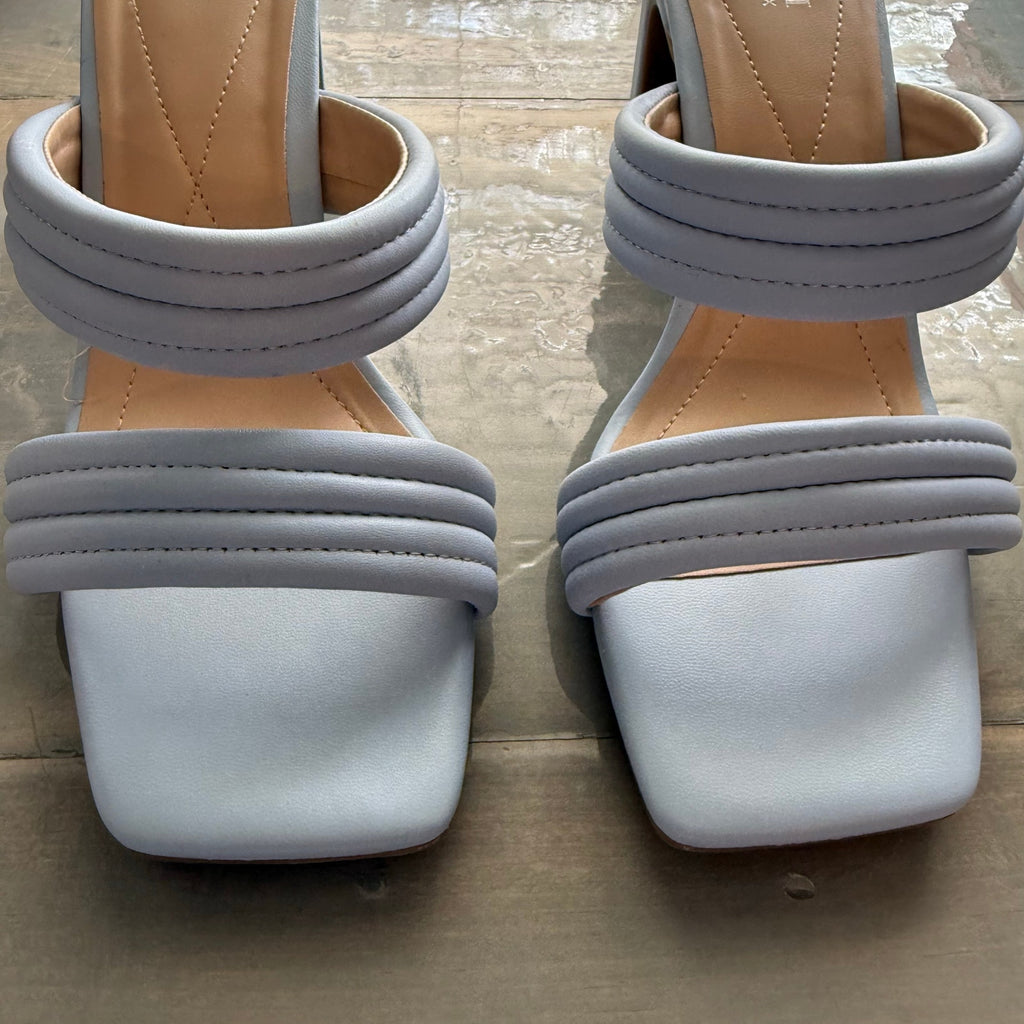 Alfani Blue Stantonn Quilted Slide Dress Sandals Sz 9M NWT