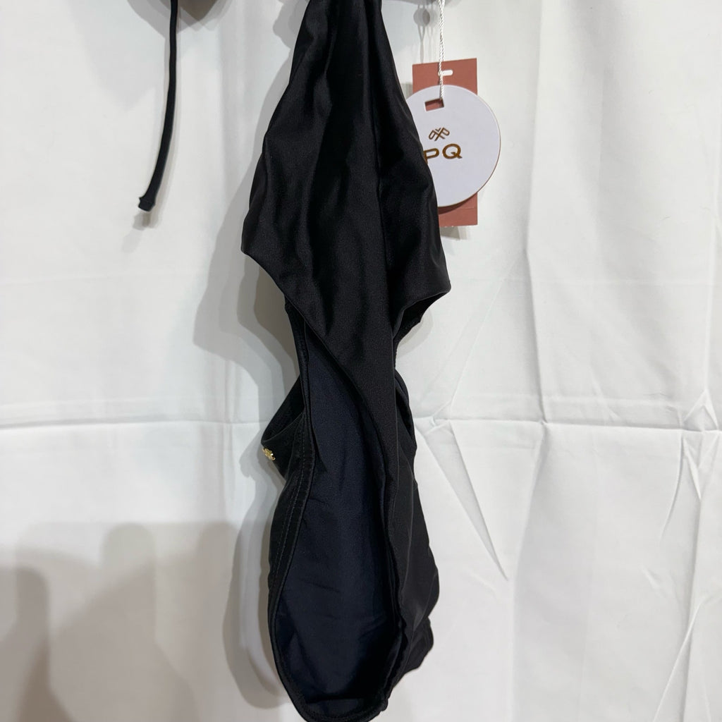 PQ Swim Black Hayden Cut Out One Piece Sz M NWT