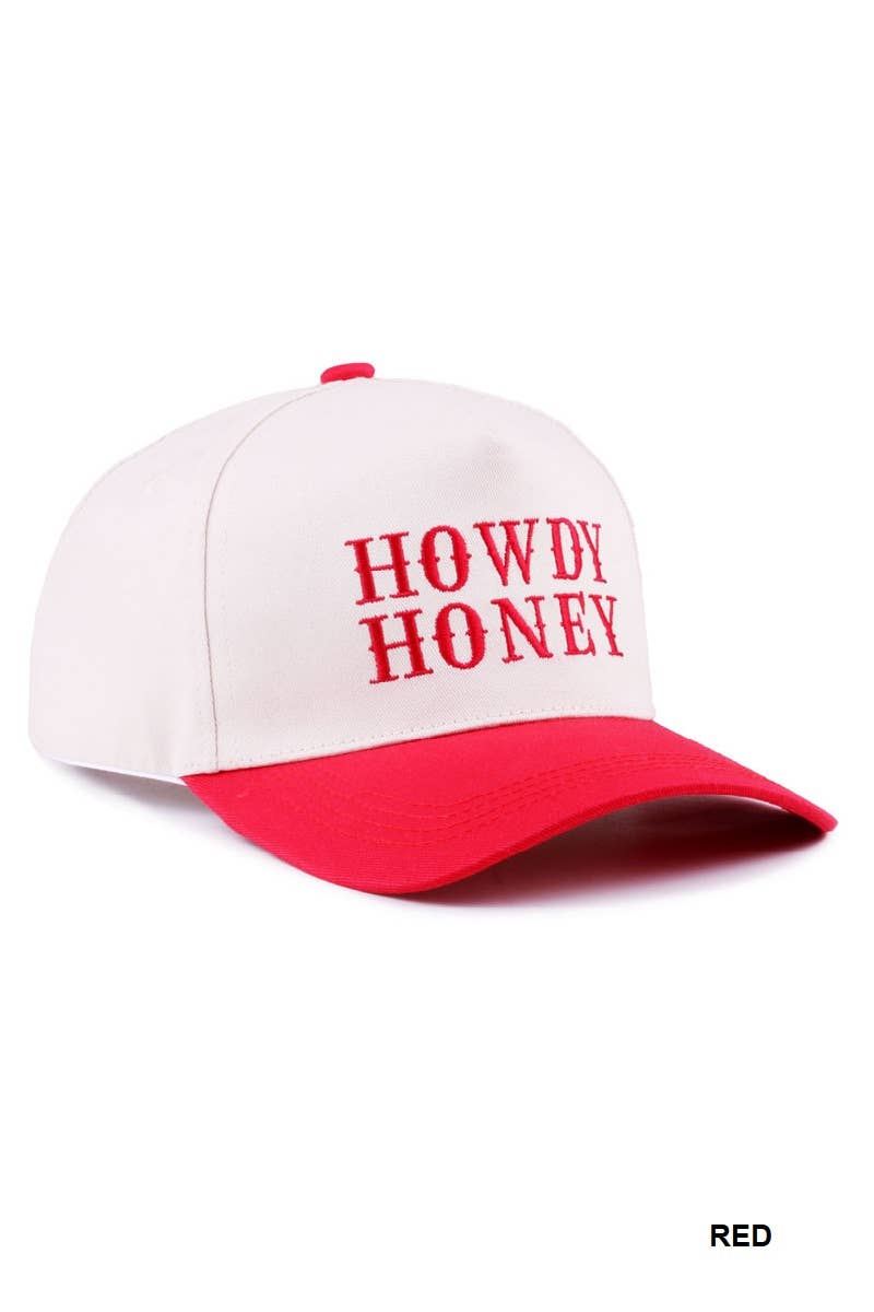 0812 Howdy Honey Two Tone Canvas Cotton Cap SI-28119