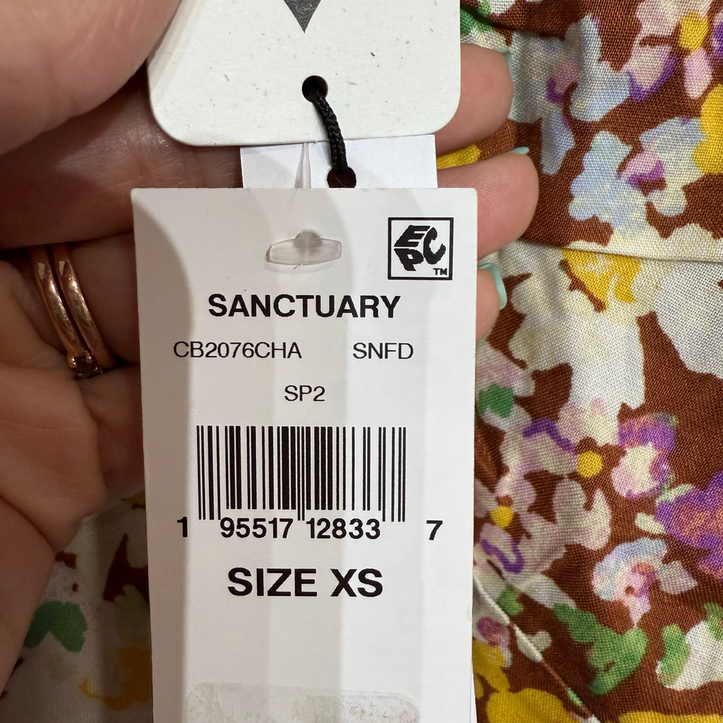 Sanctuary Sunny Field Drawn To You Floral Top Sz XS NWT