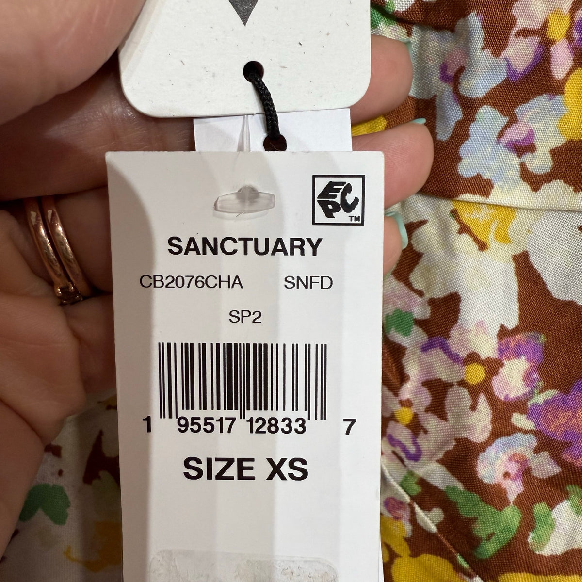 Sanctuary Sunny Field Drawn To You Floral Top Sz XS NWT