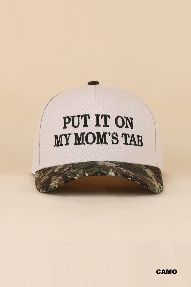 0519 Put It On My Mom's Tab Two Tone Snapback Hat SI-29870