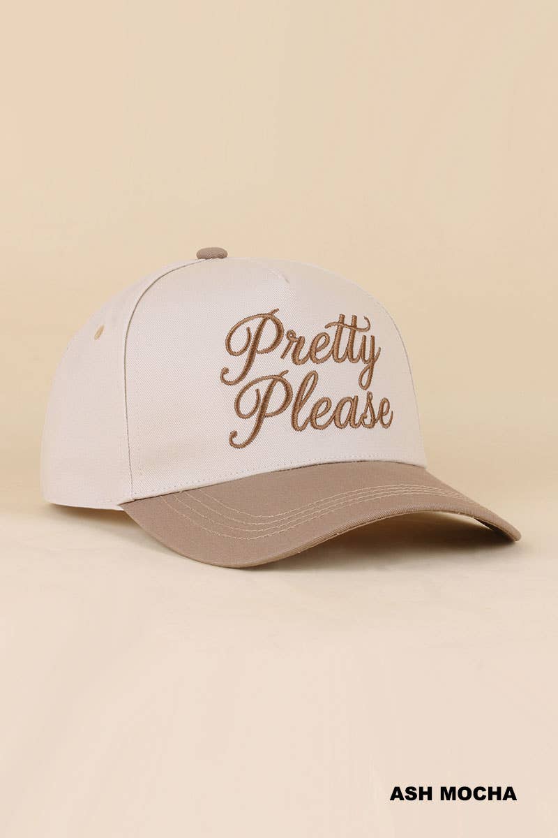 0519 Pretty Please Two Tone Snapback Hat SI-29866