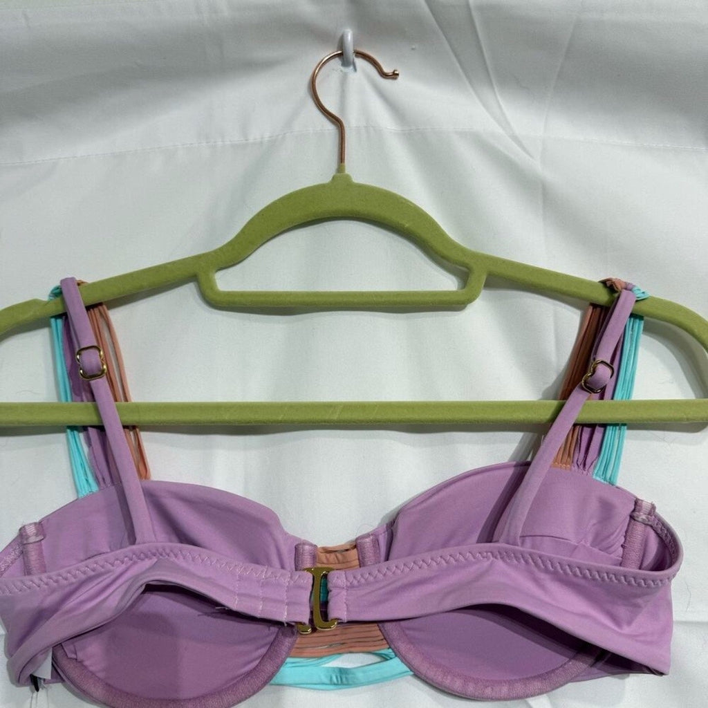 Isabella Rose Lavender Lucca Bikini Top Sz S NWT