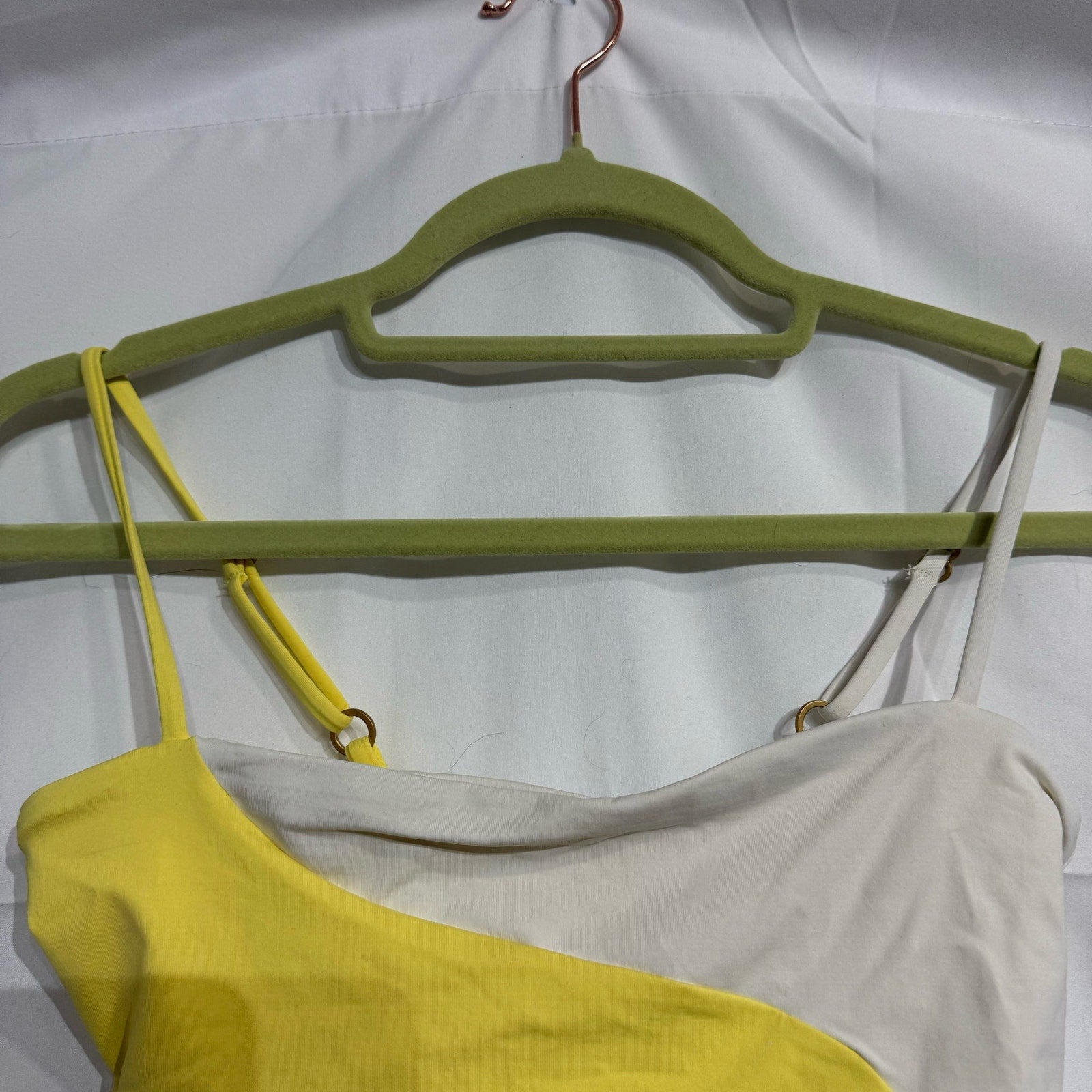 L*Space Yellow Ari Color Block Ari Top Sz M NWT