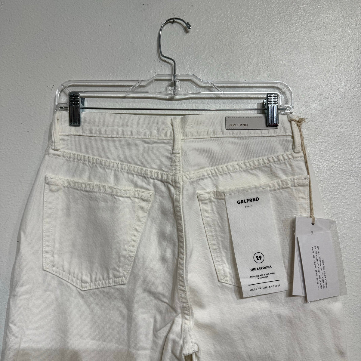 GRLFRND White Flag Karolina High Rise Skinny Sz 29 NWT