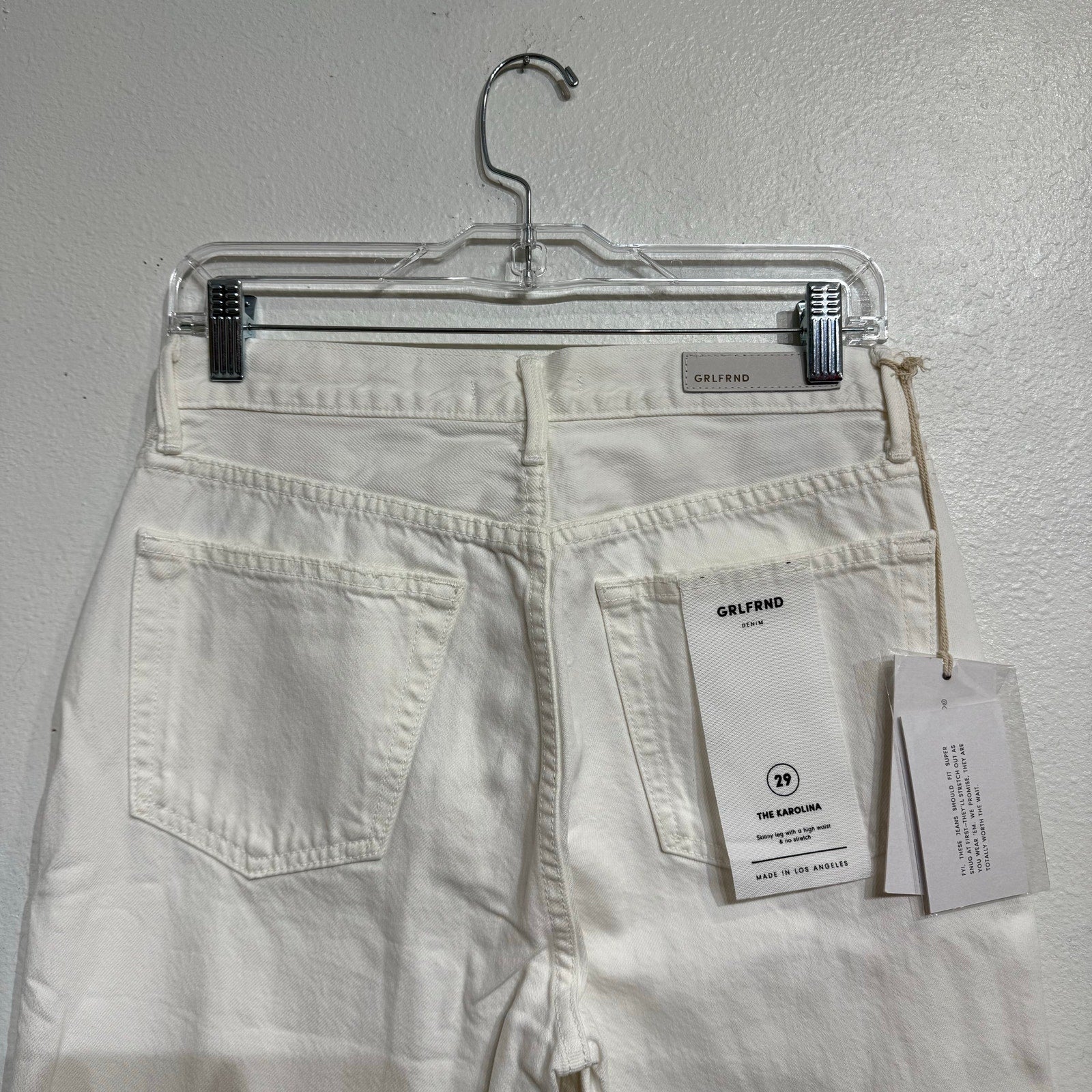 GRLFRND White Flag Karolina High Rise Skinny Sz 29 NWT