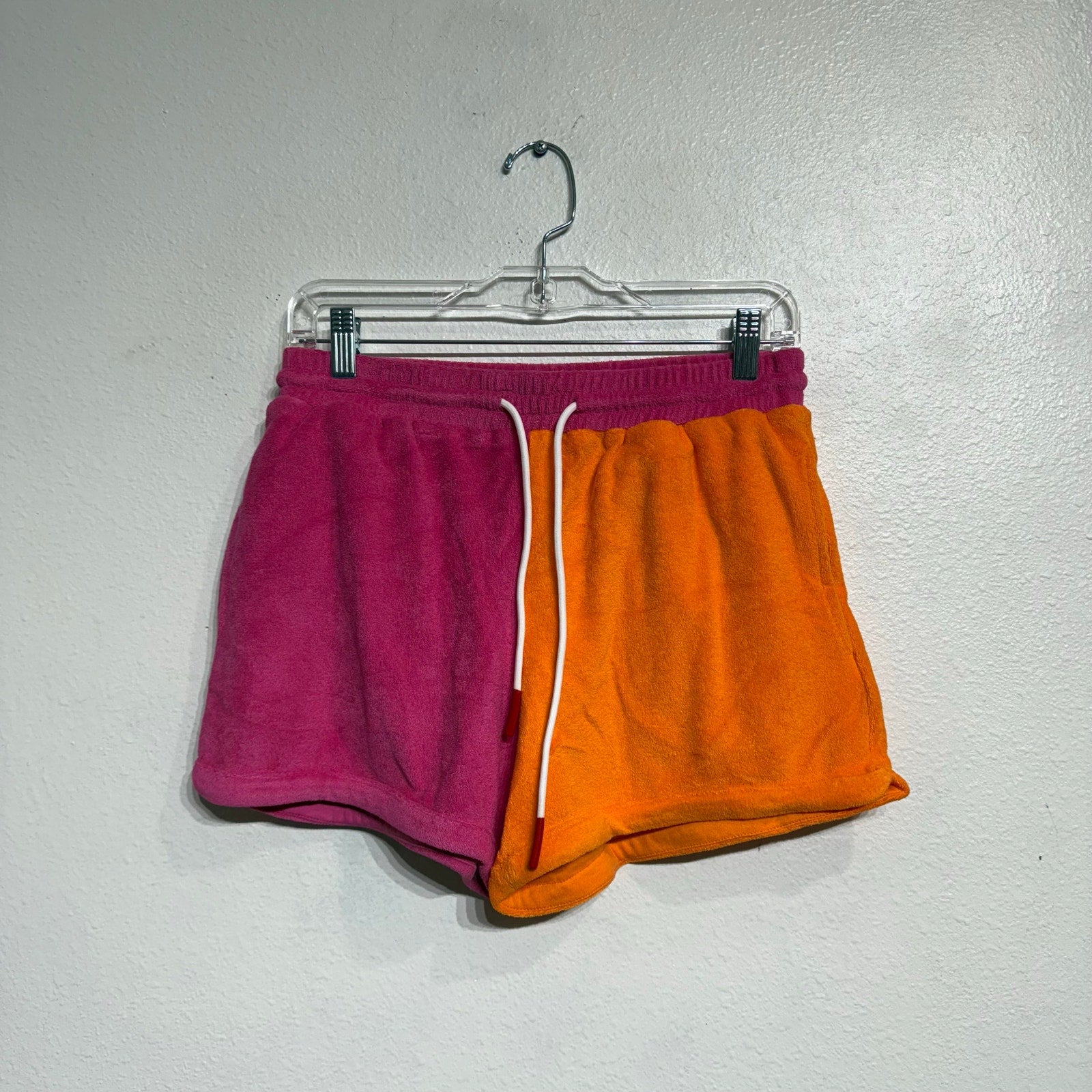 Solid & Striped Tangerine Strawberry The Charlie Terrycloth Shorts Sz XS NWT