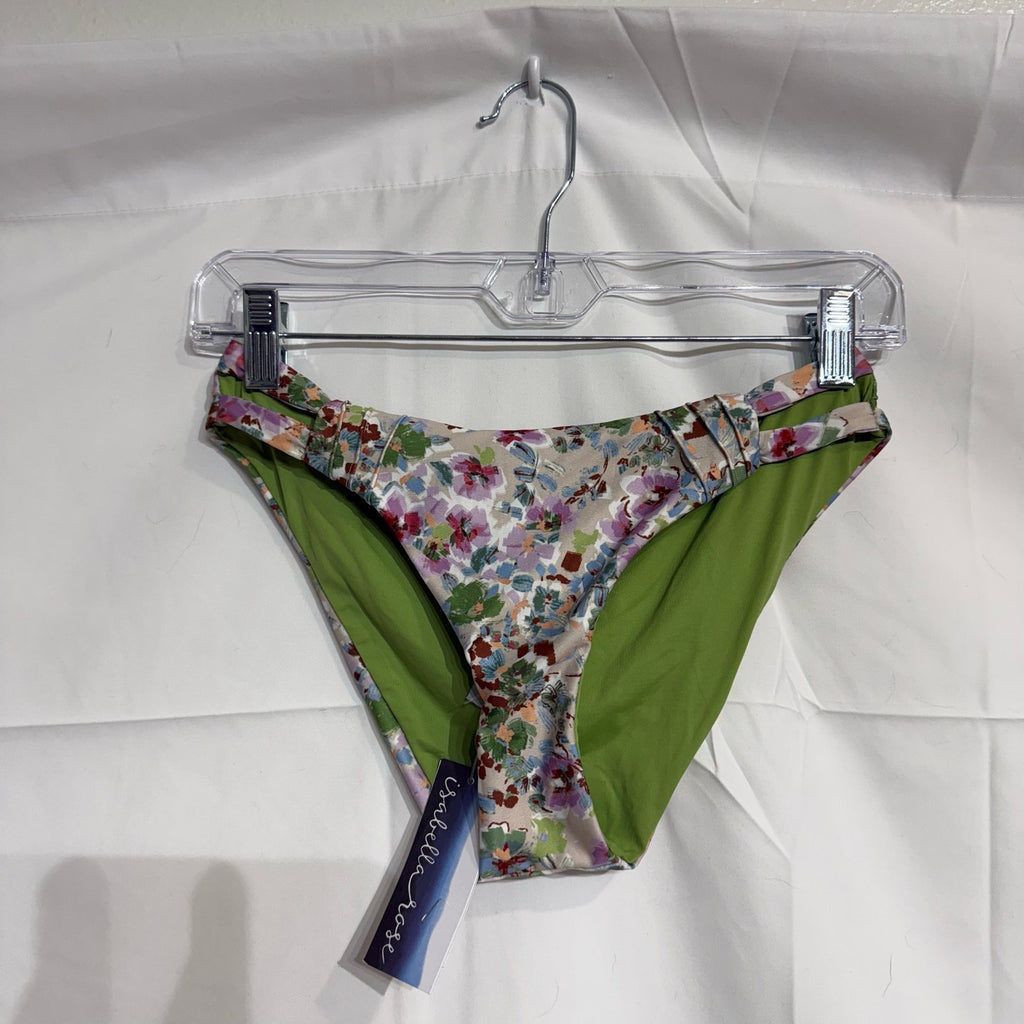 Isabella Rose Maui Floral Reversible Swim Bottom Sz S NWT