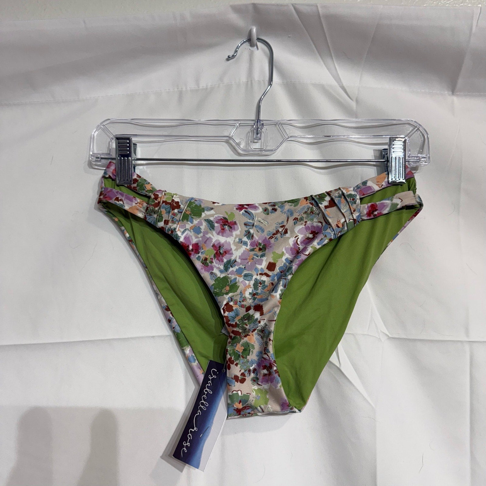 Isabella Rose Maui Floral Reversible Swim Bottom Sz S NWT