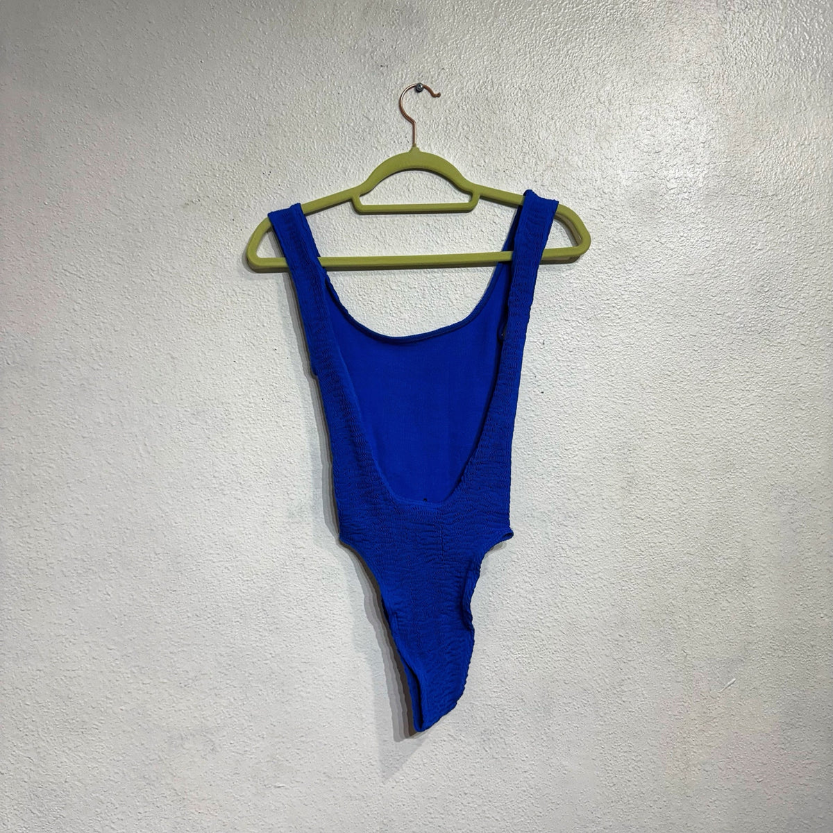 Cleonie Atlantic Blue Bathe MAILOT Low Back One Piece Sz O/S NWT