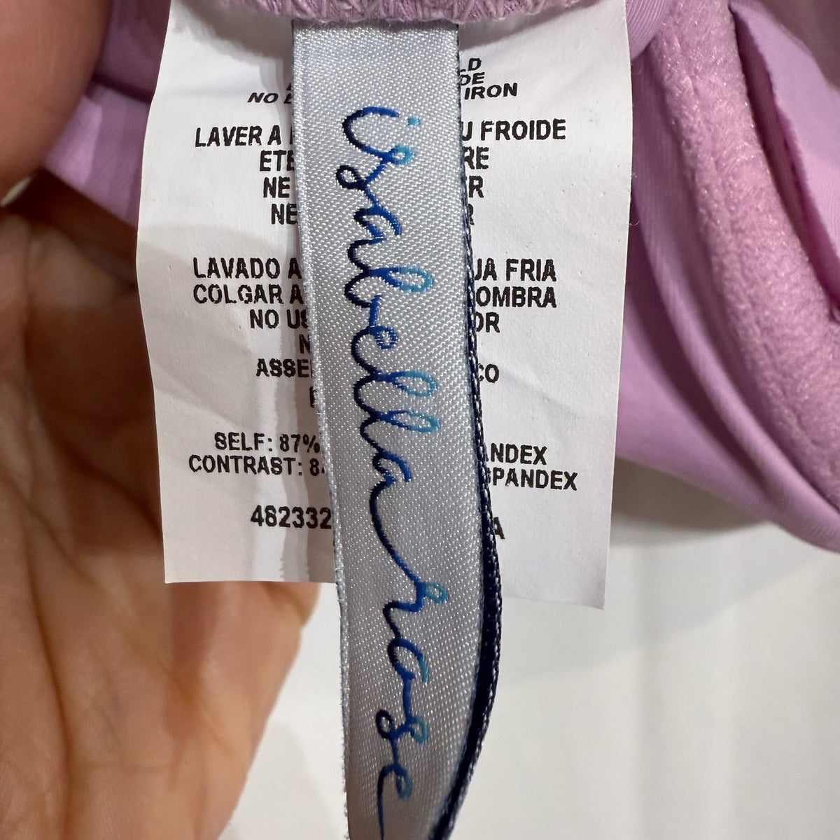 Isabella Rose Lavender Lucca Bikini Top Sz M NWT
