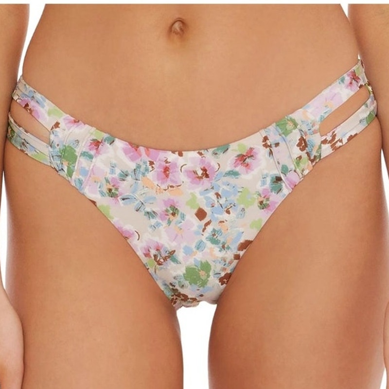 Isabella Rose Maui Floral Reversible Swim Bottom Sz M NWT