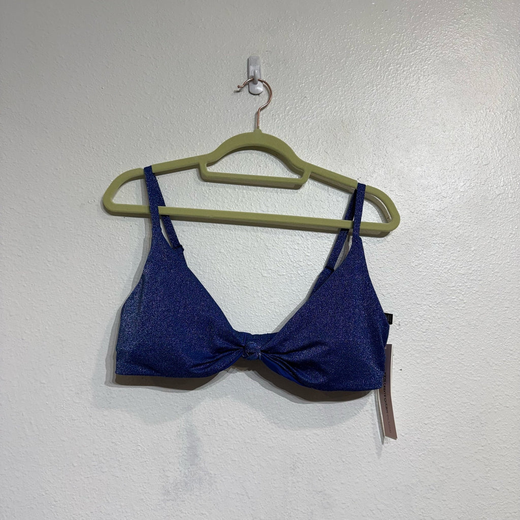 Becca By Rebecca Virtue Green Socialite Ariella Ruffle Bikini Top NWT