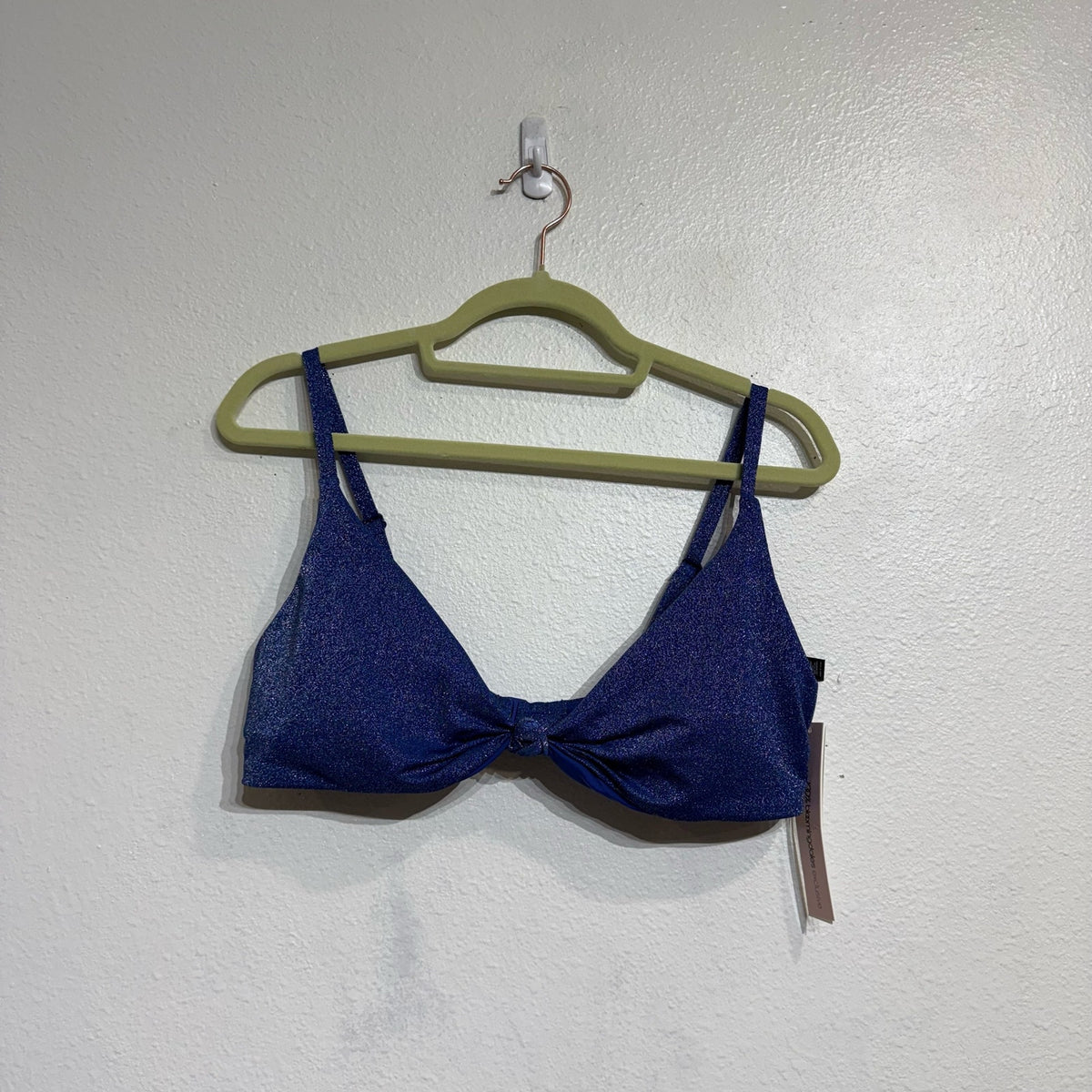 Becca By Rebecca Virtue Green Socialite Ariella Ruffle Bikini Top NWT