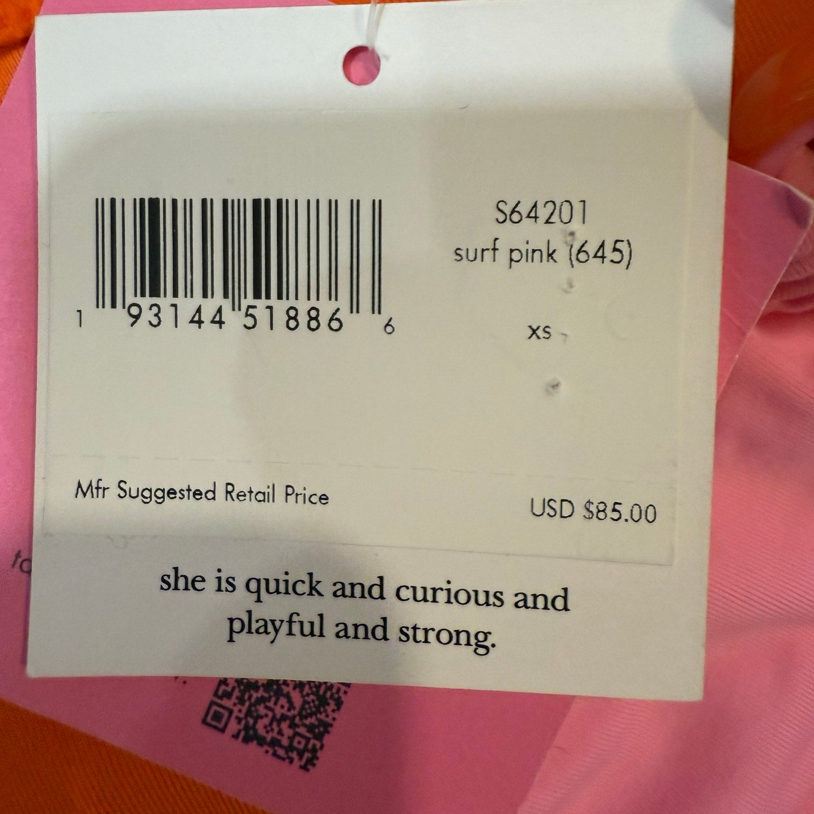 Kate Spade New York Surf Pink O-Ring Bikini Bottoms Sz XS NWT
