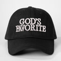 God’s Favorite Black Embroidered Adjustable Baseball Cap Hat NWOT